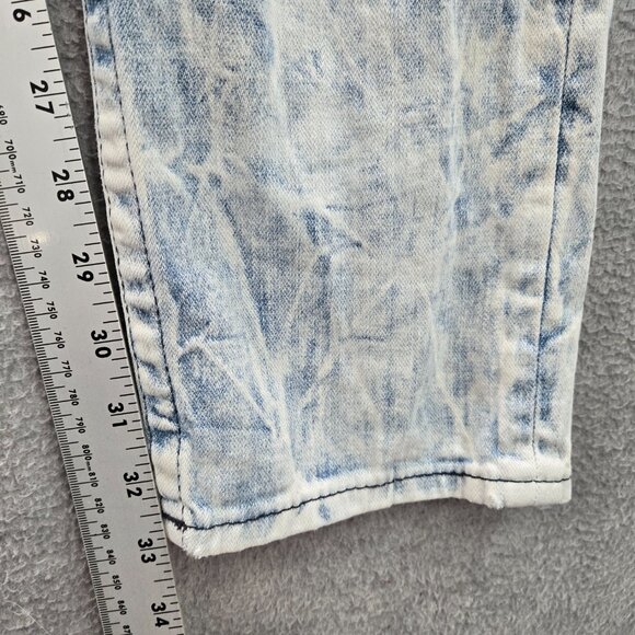 True Religion Men Jeans 32‎ Blue Acid Wash Skinny Denim Mid Rise 33" Inseam - Picture 4 of 12